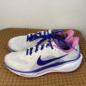 Nike By You Air Zoom Pegasus 41 FV9526-900 Womens Size 11 / Men's 9.5 White Pink